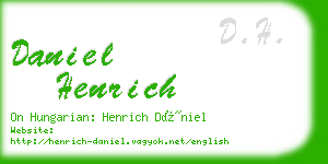 daniel henrich business card